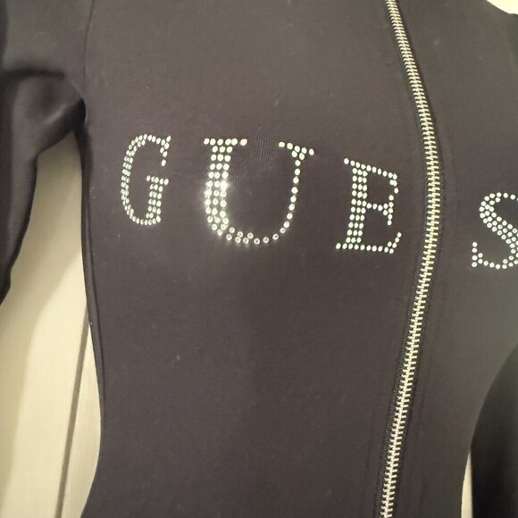 GUESS Livia Logo Jumpsuit Black XS NWT - Picture 3 of 8